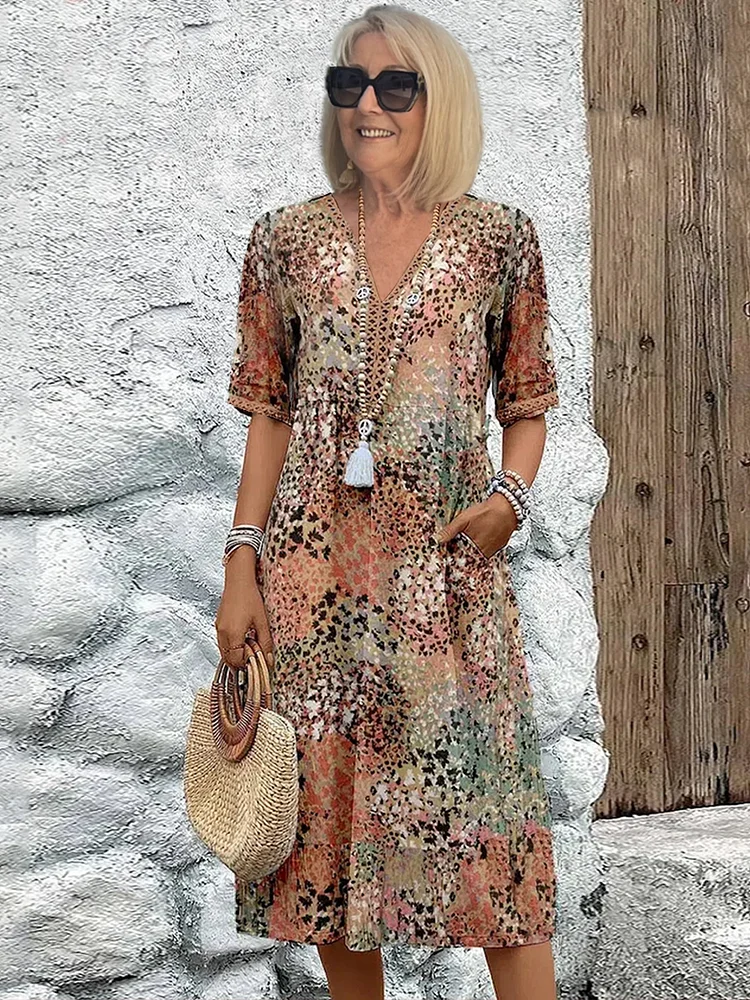 Lynor™ | Vibrant Midi Dress