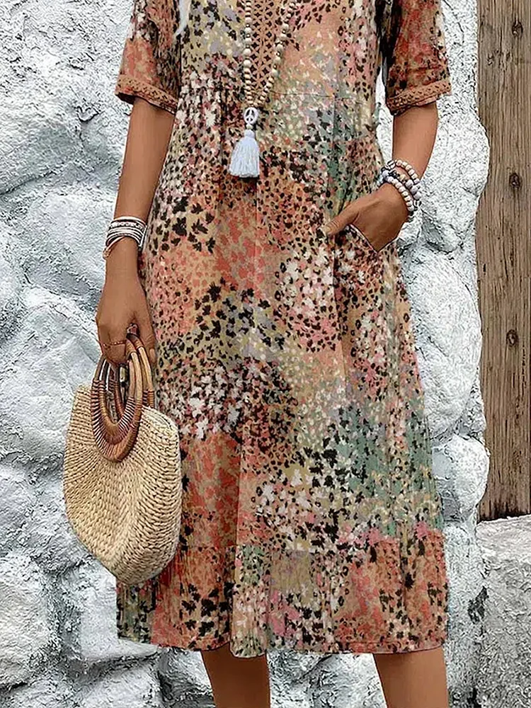 Lynor™ | Vibrant Midi Dress