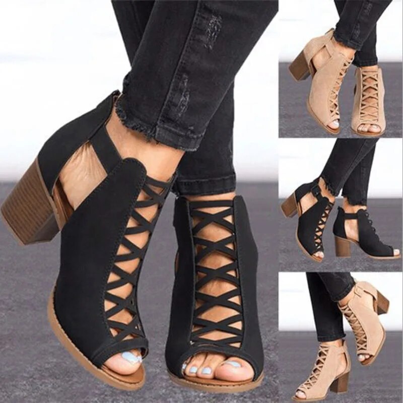 Lynor™ | Lattice Chic Heel Step Bold