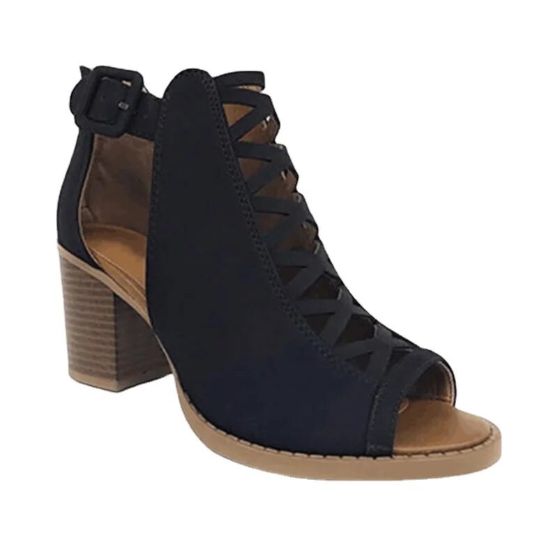 Lynor™ | Lattice Chic Heel Step Bold
