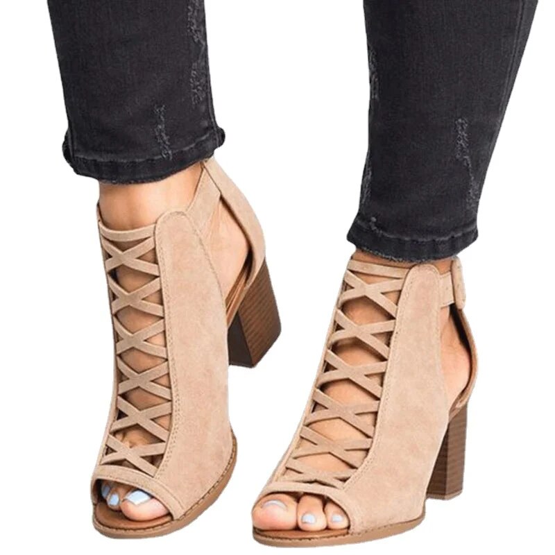 Lynor™ | Lattice Chic Heel Step Bold