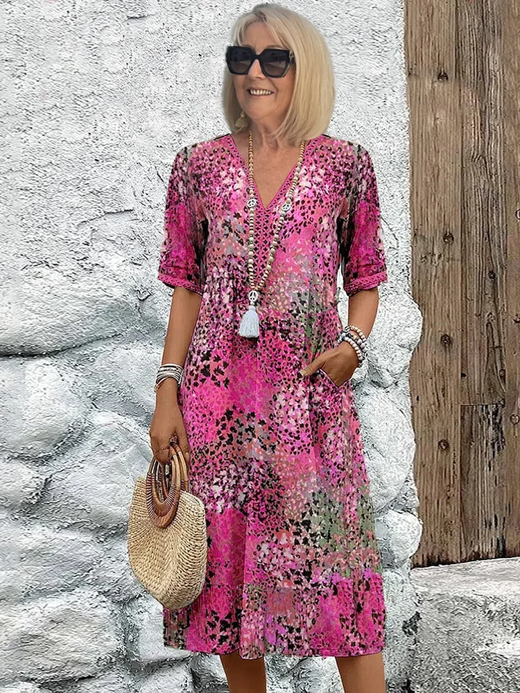 Lynor™ | Vibrant Midi Dress