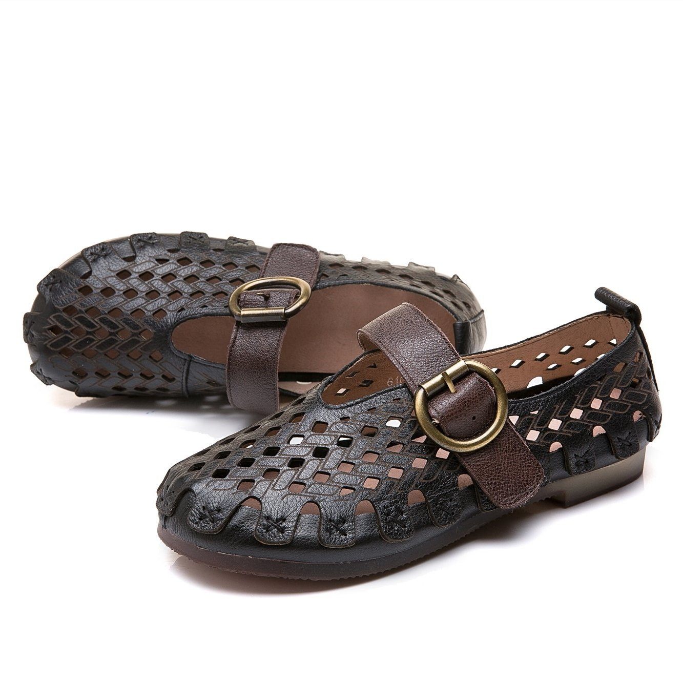 Lynor™ | Women’s Comfortable Cowhide Leather Flats – Soft Support with Natural Elegance