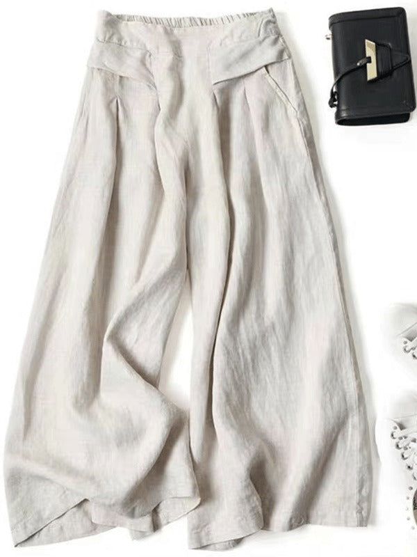 Lynor™ | Flowy Wide-Leg Trousers for Effortless Grace