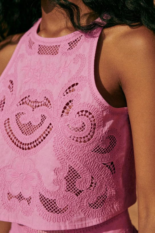Lynor™ | Women's Pink Lace Set