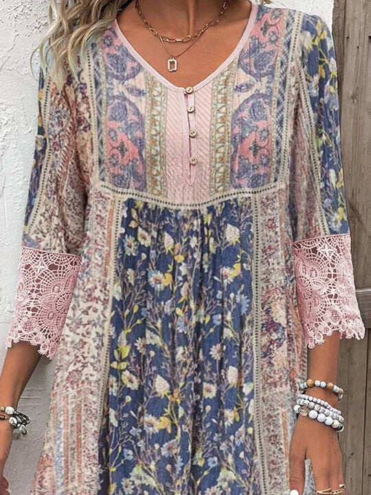 Lynor™ Mirabel Boho Dress – Effortless Bohemian Charm