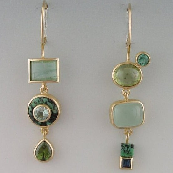 Lynor™ | Green Vintage Earrings – Nature-Inspired Timeless Elegance