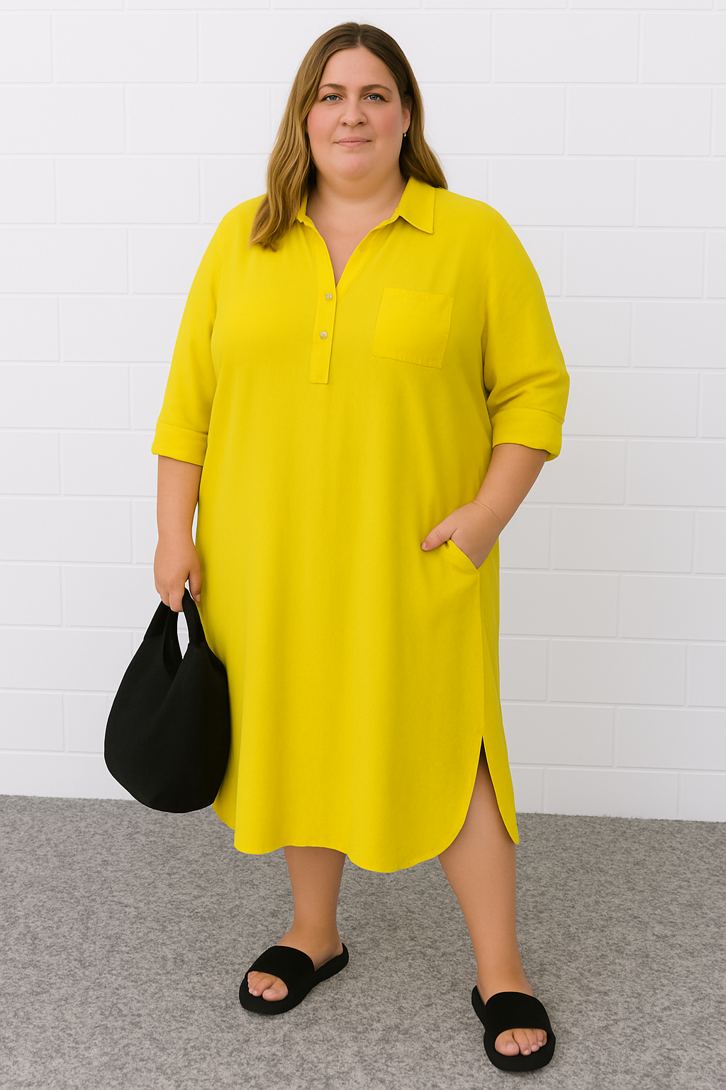 Lynor™ | Half Button Style with Belly Coverage Dress