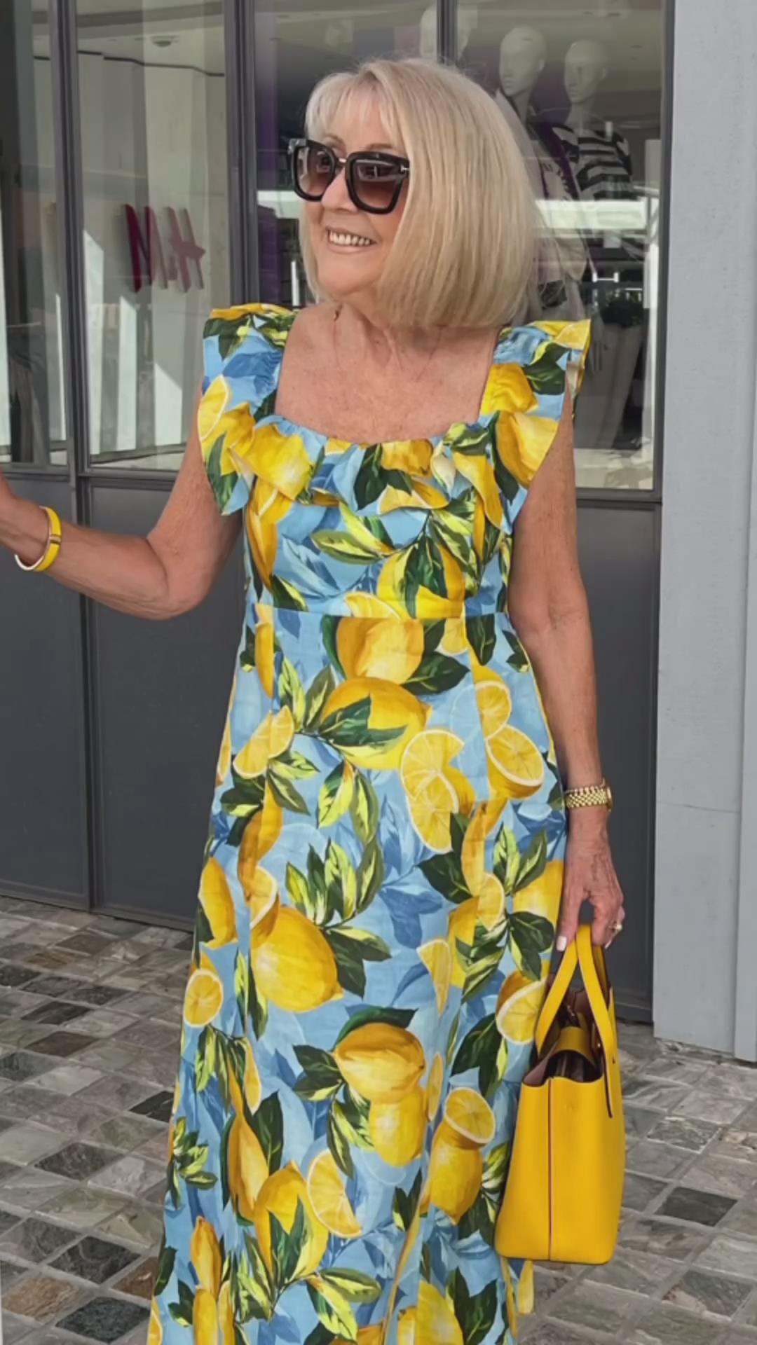 Lynor™ Limón – Summer Dress with Playful Lemon Print