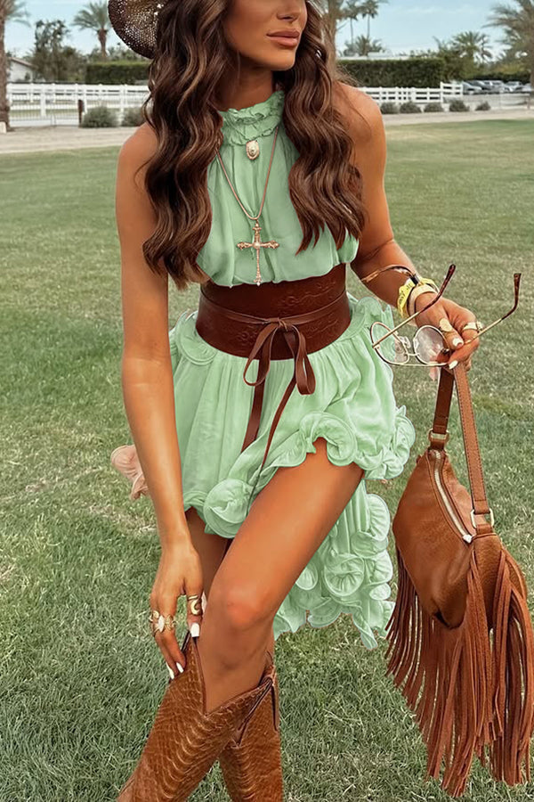 Lynor™ | Ruffled Hem & Elastic Waist Shorts
