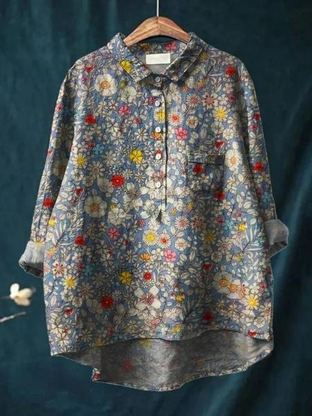 Lynor™ | Modern Floral Printed Shirt