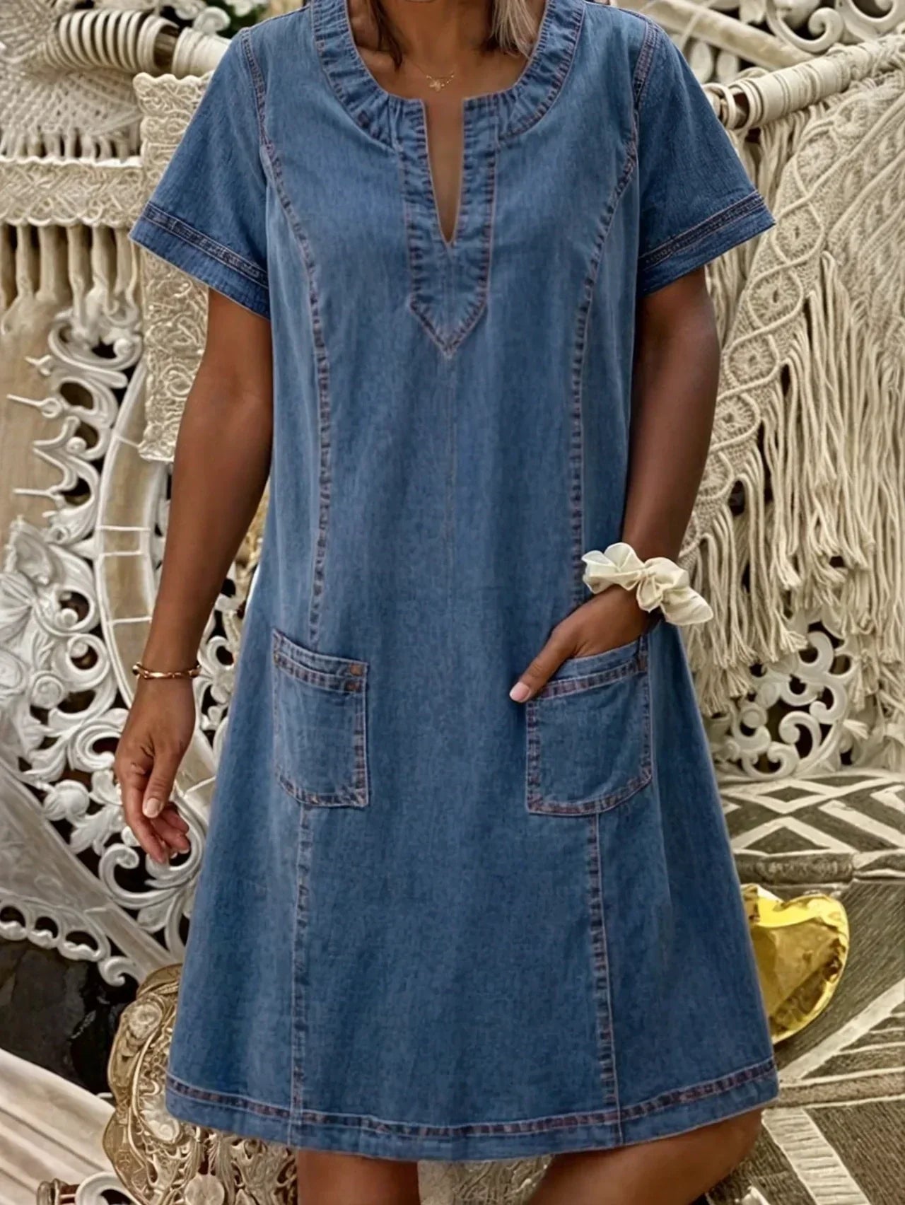 Lynor™ | Soft Denim Dress