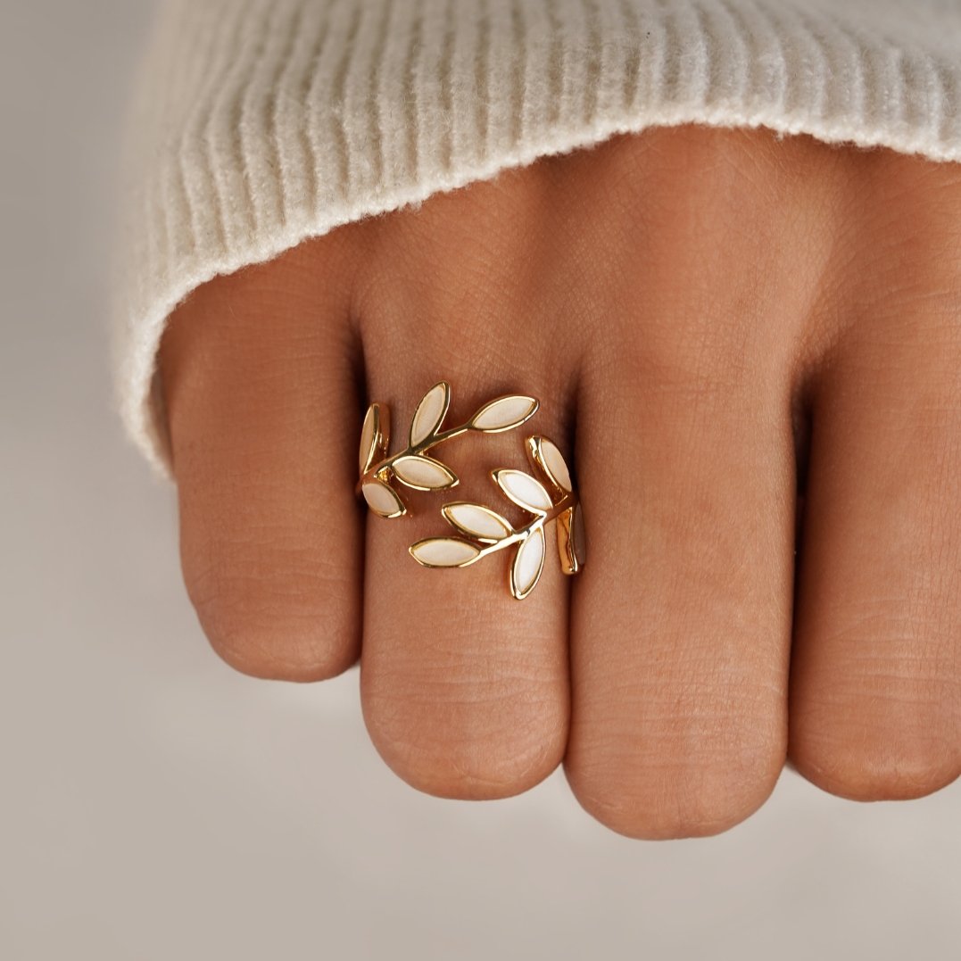 Lynor™ | Gold Leaf Ring