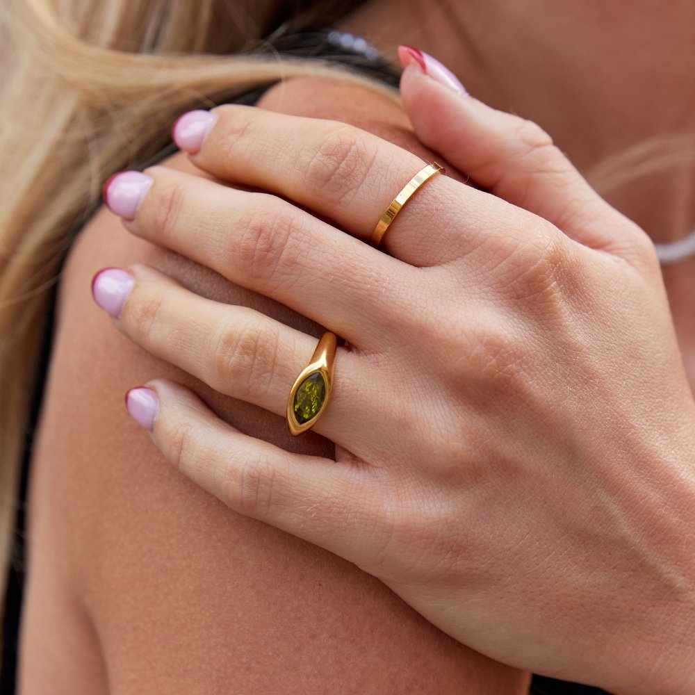Lynor™ | Arizona Green Crystal Ring