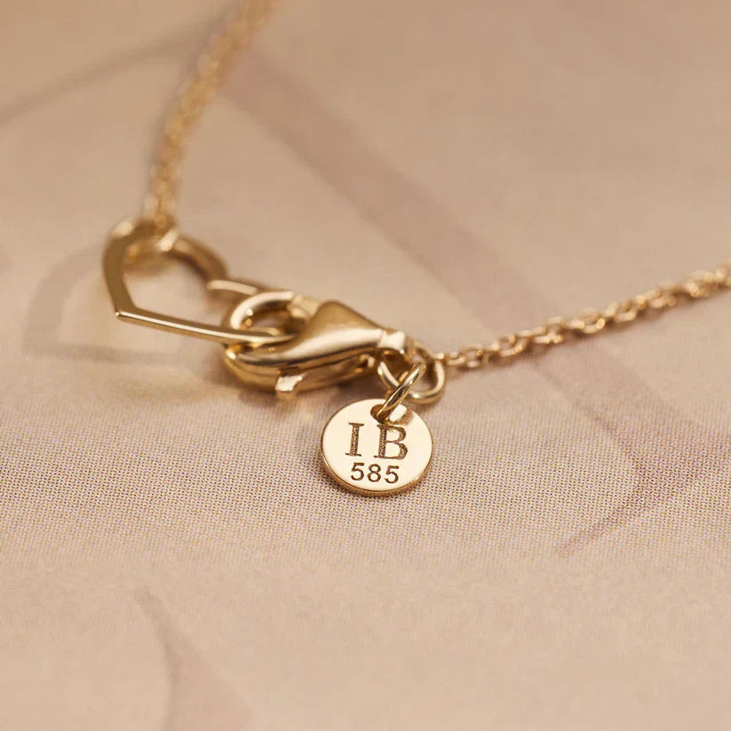 Lynor™ | Lilou Coeur Bracelet – Romantic 14K Gold with a Delicate Heart Charm