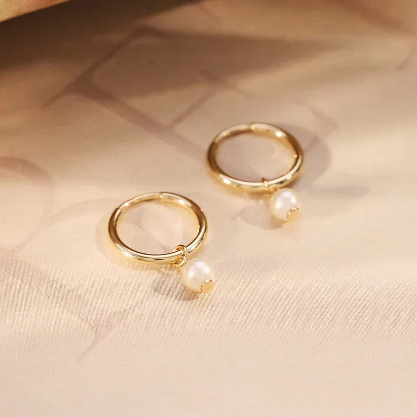 Lynor™ | Delia Crest Earrings – Regal 14K Gold Elegance with a Sculpted Finish