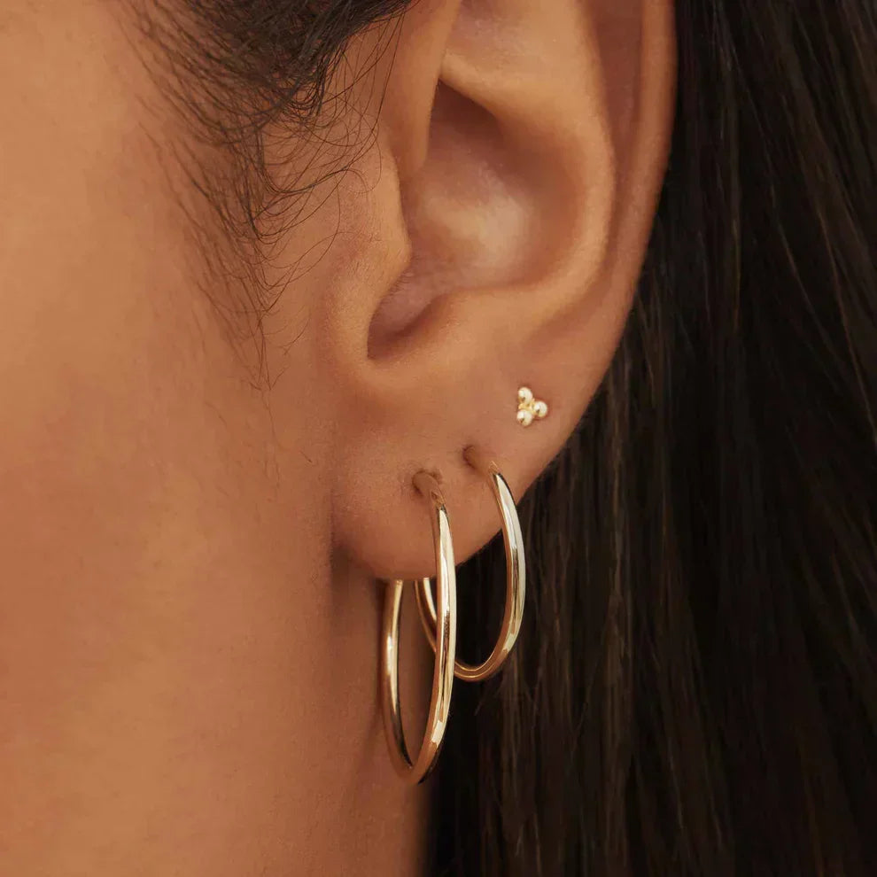 Lynor™ | Noémie Sorel Earrings – 14K Gold Elegance with Parisian Poise