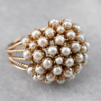 Lynor™ | Ring with Inlaid Pearl