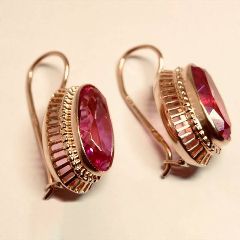 Lynor™ | Vintage Crystal Rose Gold Earrings