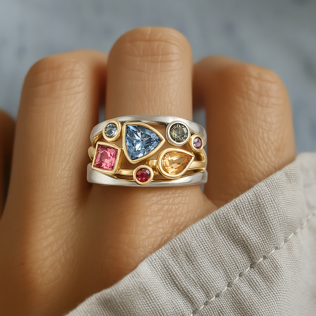 Lynor™ | Vintage Multicolour Zirconia Ring