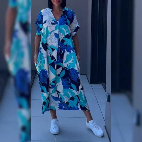 Lynor™ | Elegant Floral Dress for a Cool Look