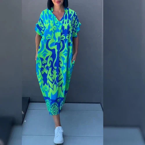 Lynor™ | Elegant Floral Dress for a Cool Look