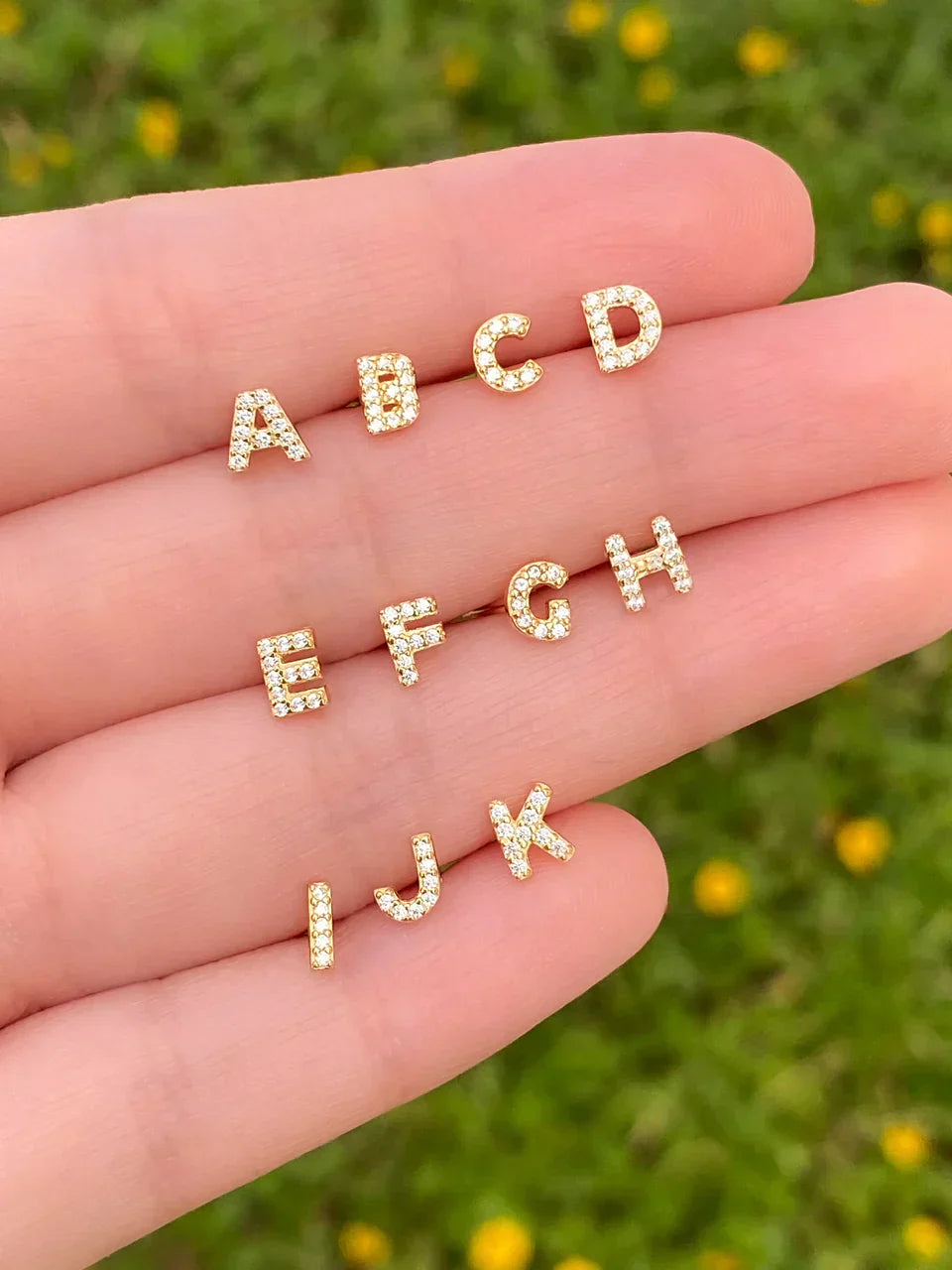 Lynor™ | Initial Earring – Personalized 16K Gold with Timeless Elegance