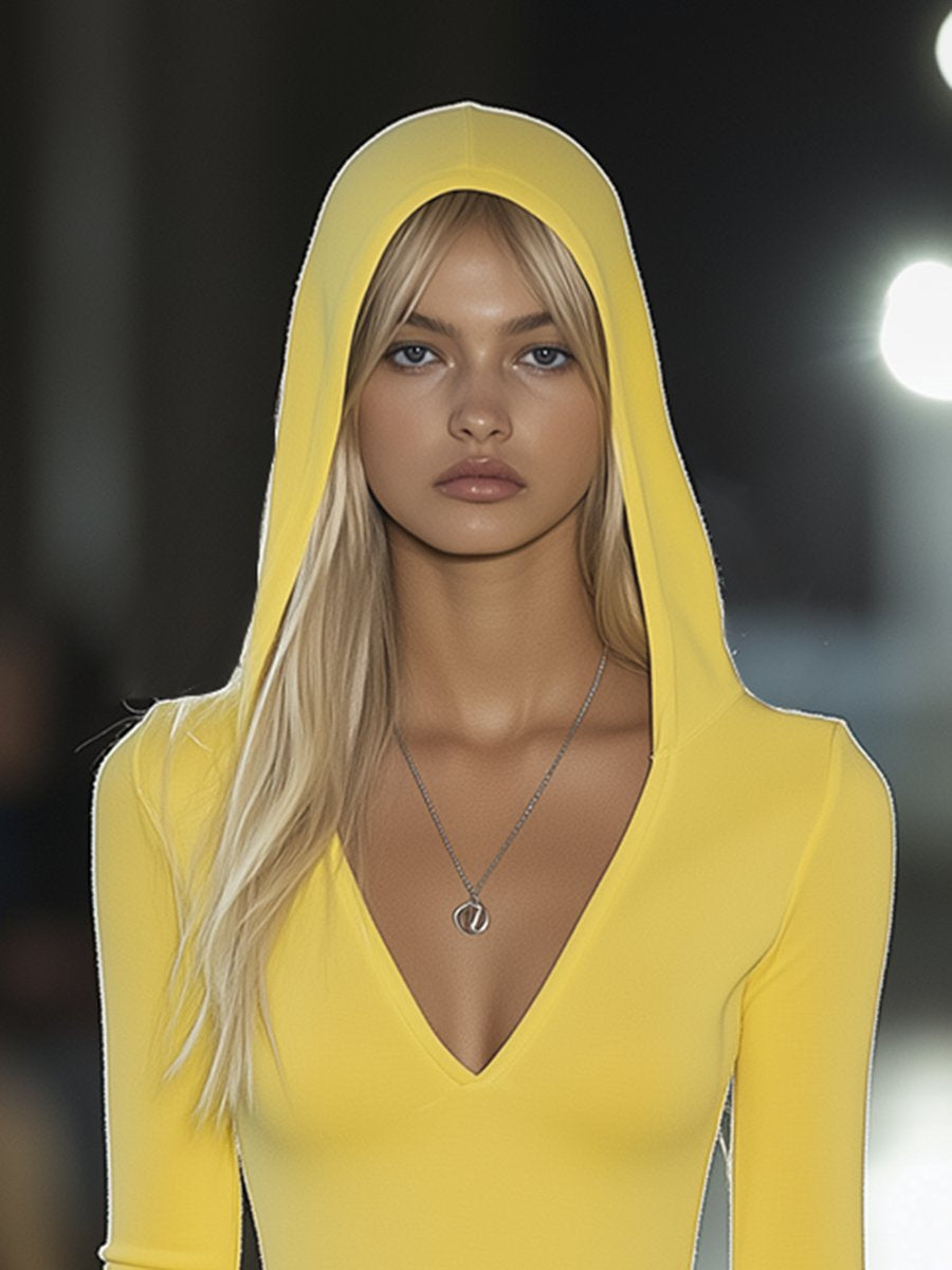 Lynor™ | Casual Slim Fit Hoodie T-Shirt Mini Dress