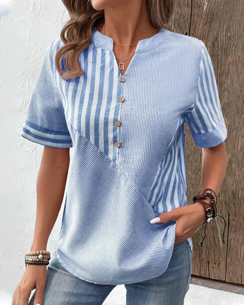 Lynor™ | Soft Striped Women's Blouse