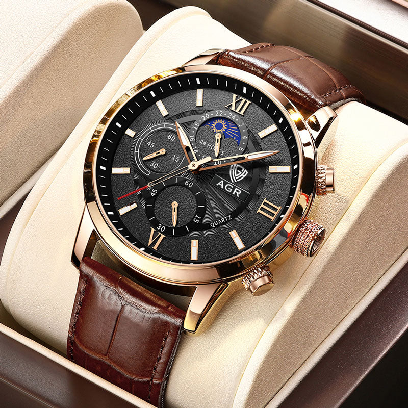 Lynor™ | Luxury Leather Quartz Watch