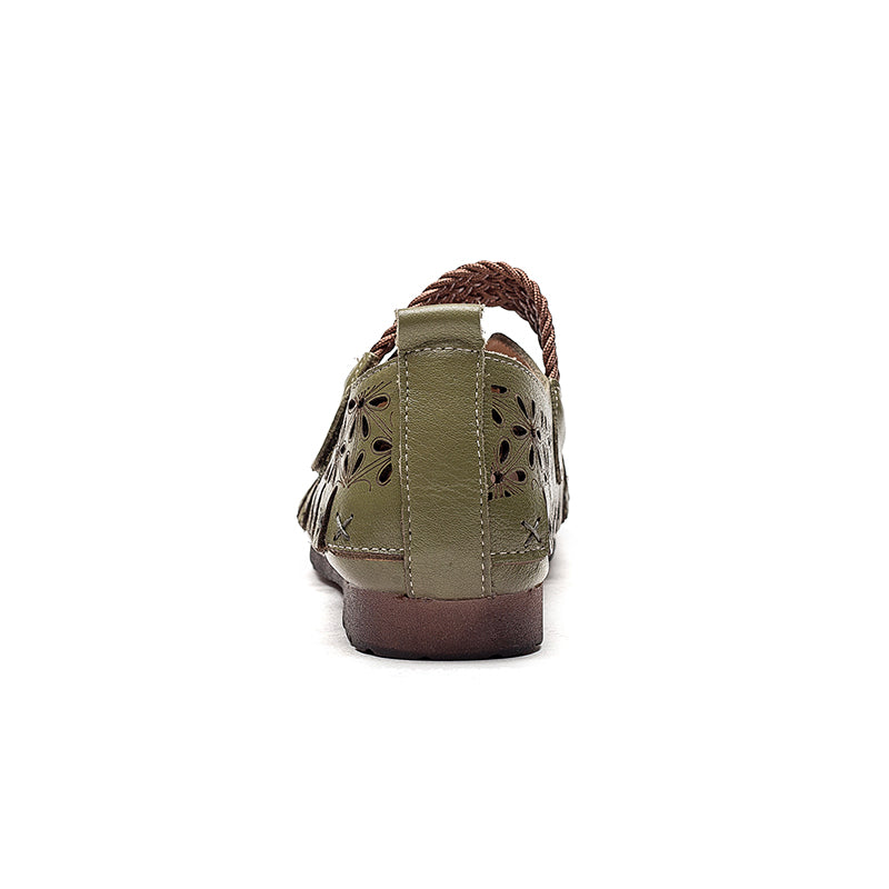 Lynor™ | Women’s Comfortable Cowhide Leather Flats – Soft Support with Natural Elegance
