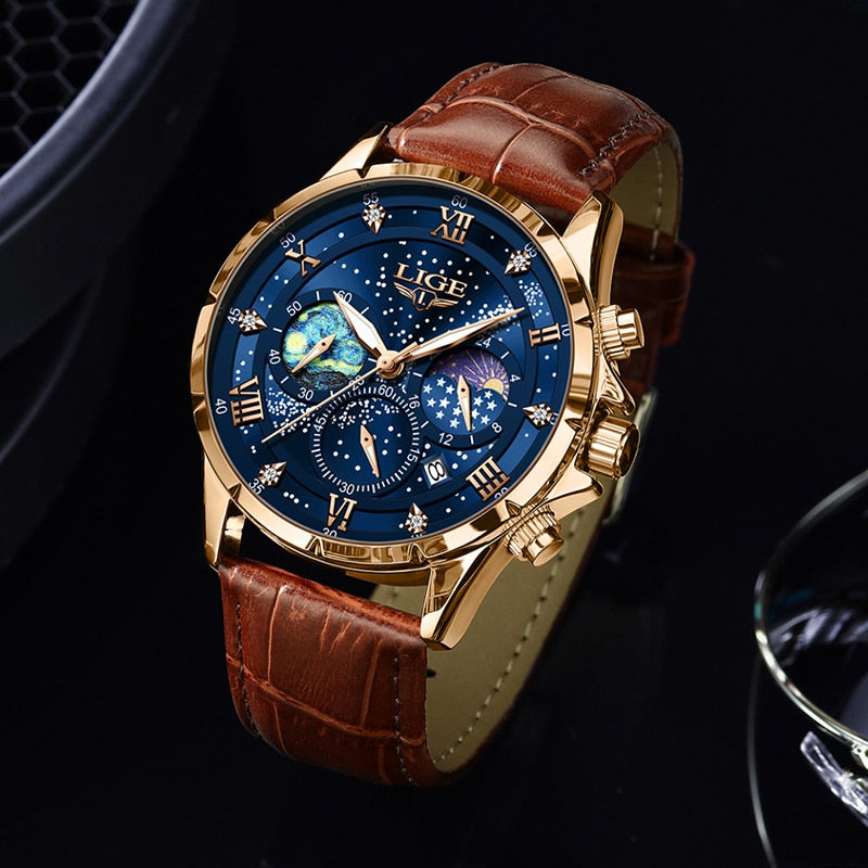 Lynor™ | Elegant Moon Phase Watch