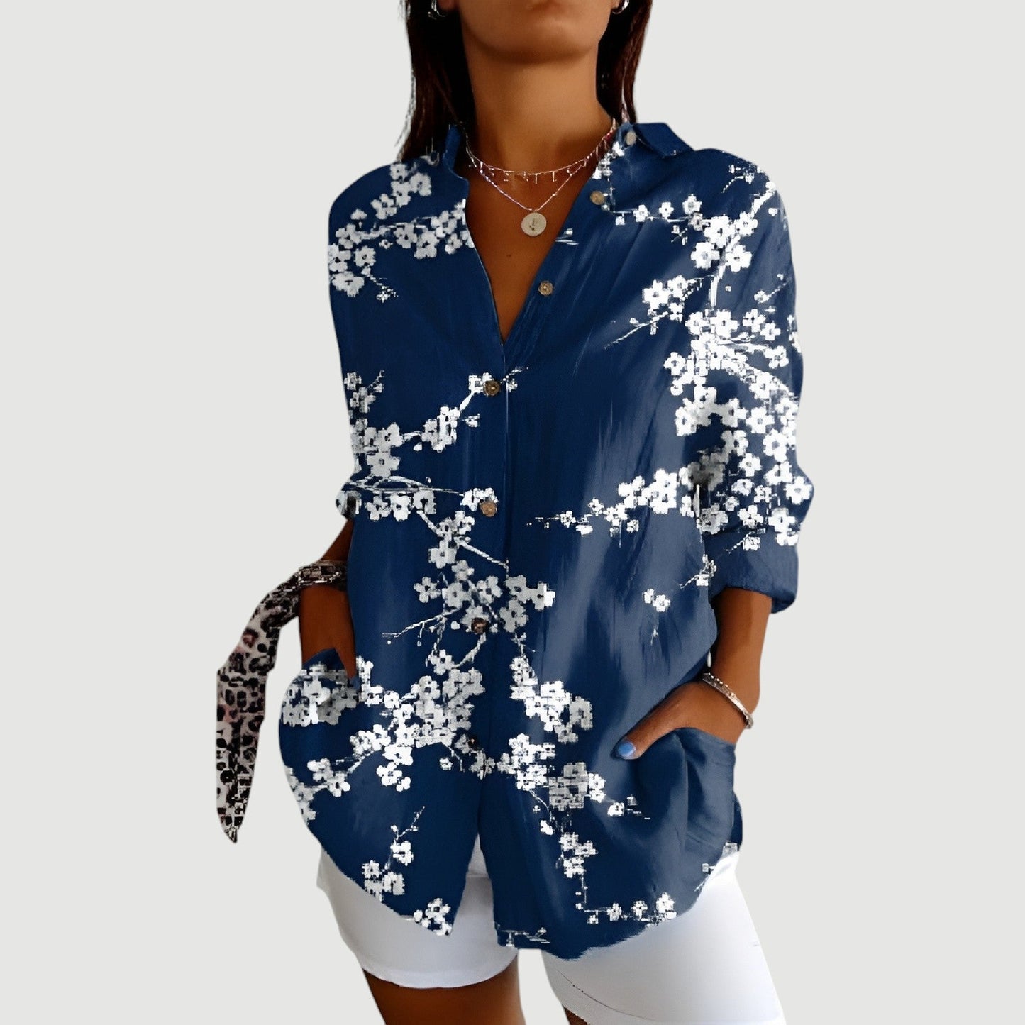 Lynor™ | Colorful Design Blouse Viola