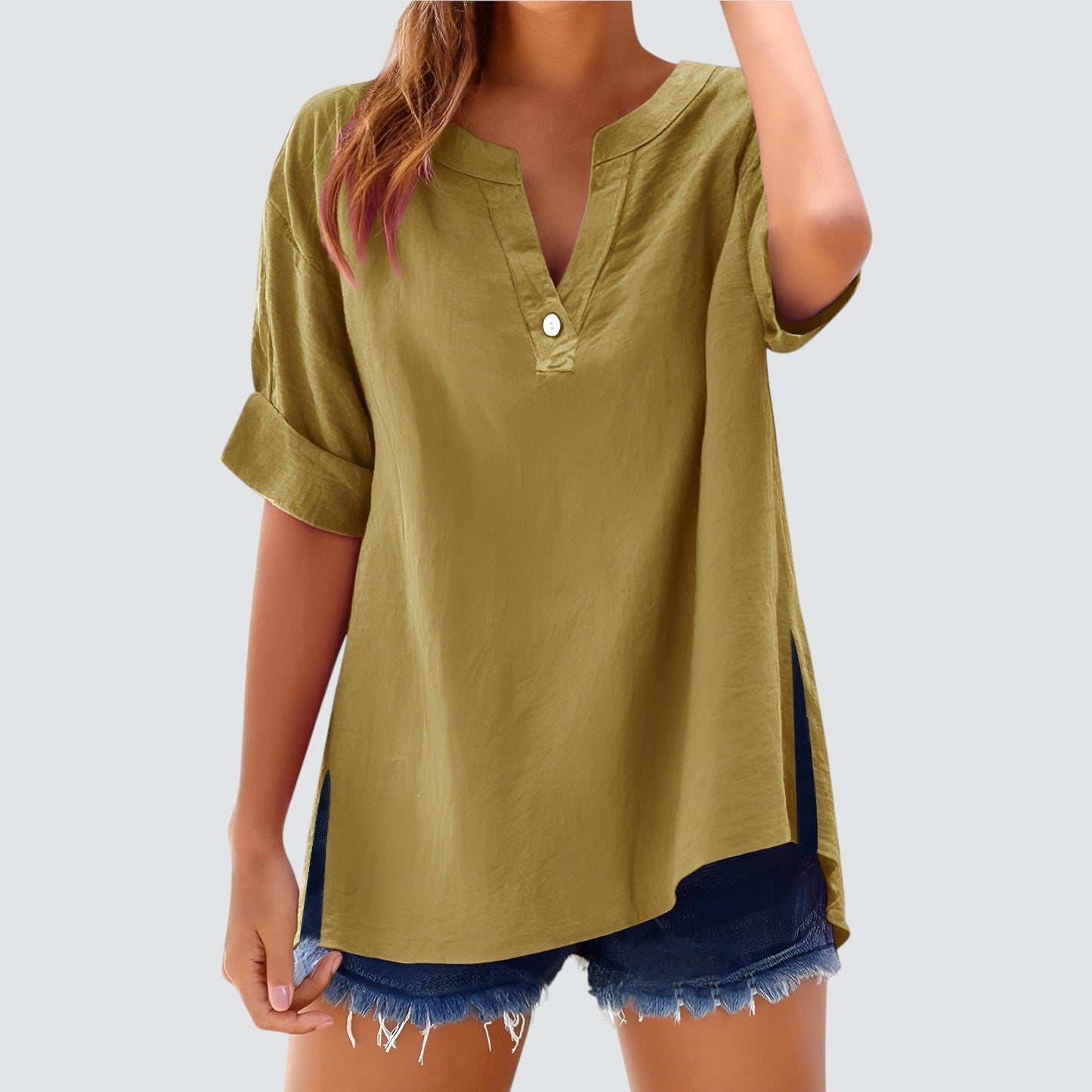 Lynor™ | Airy Linen Top – Effortless Comfort in Lightweight Style