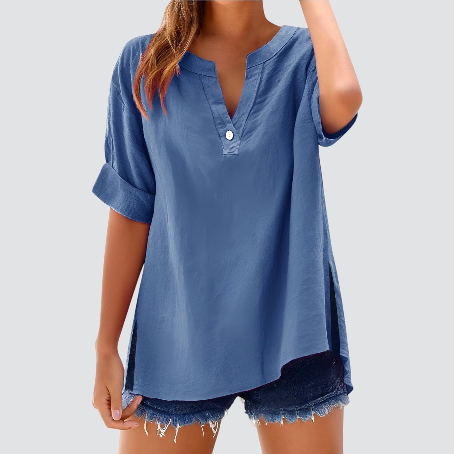 Lynor™ | Airy Linen Top – Effortless Comfort in Lightweight Style