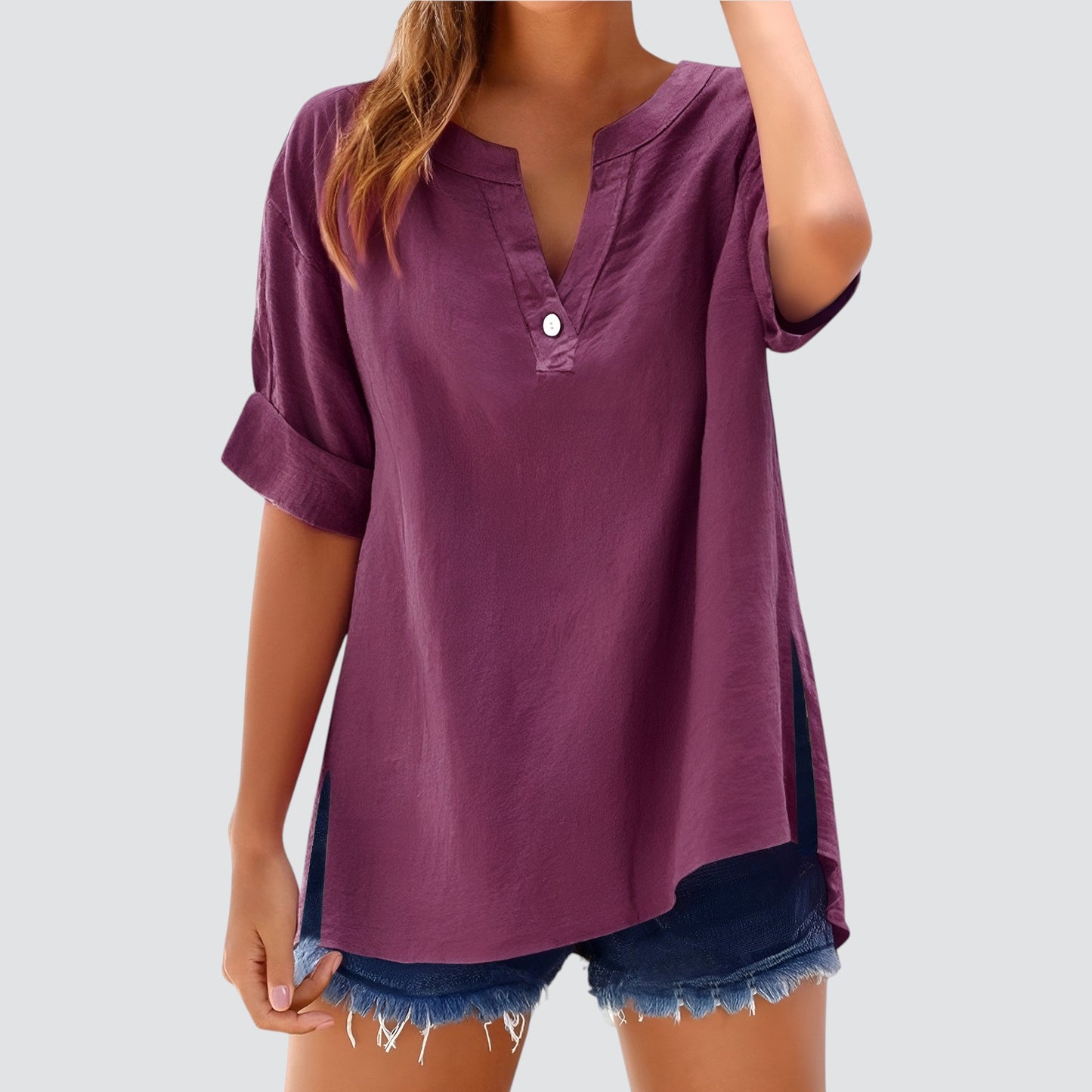 Lynor™ | Airy Linen Top – Effortless Comfort in Lightweight Style