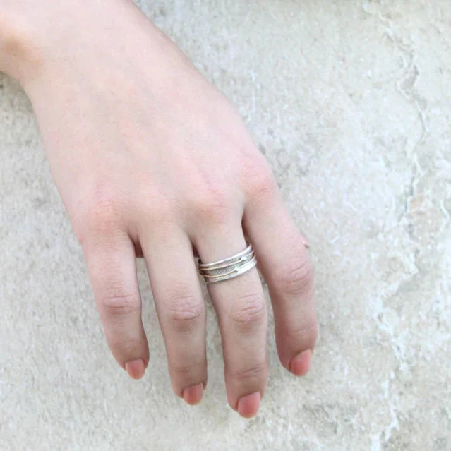Lynor™ | Vintage Gold-Layered Silver Ring with Radiant Elegance