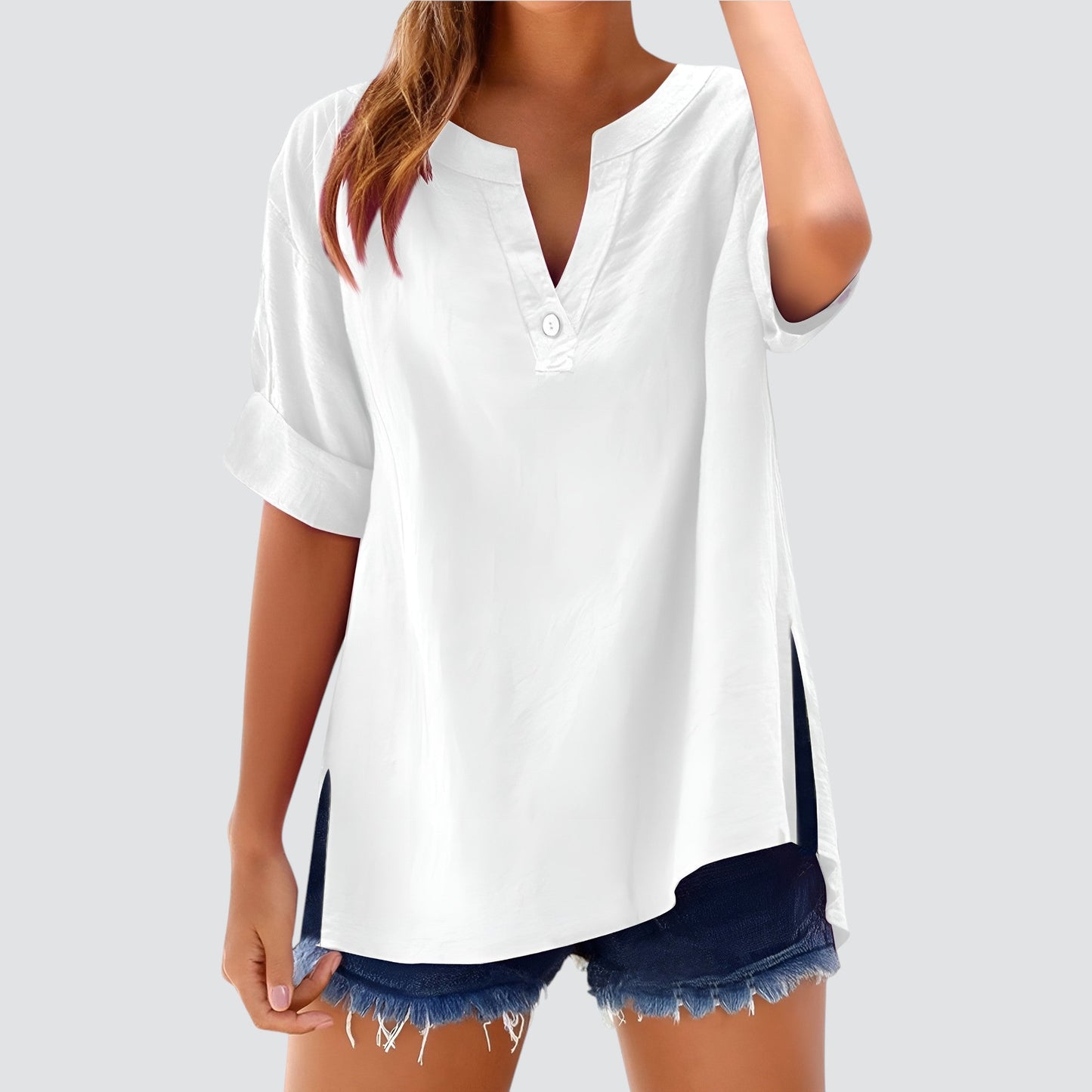 Lynor™ | Airy Linen Top – Effortless Comfort in Lightweight Style