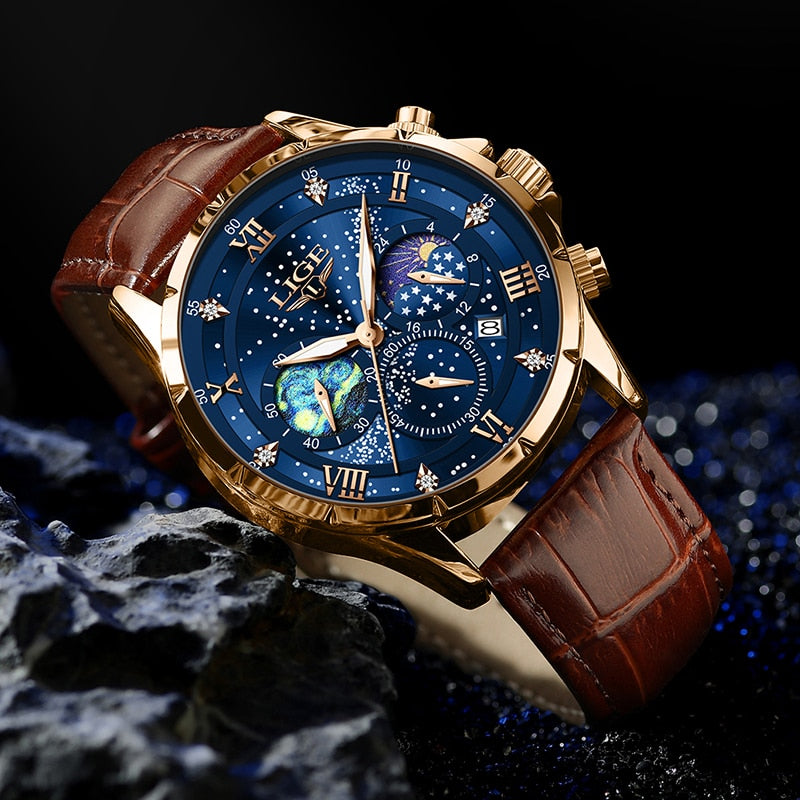Lynor™ | Elegant Moon Phase Watch