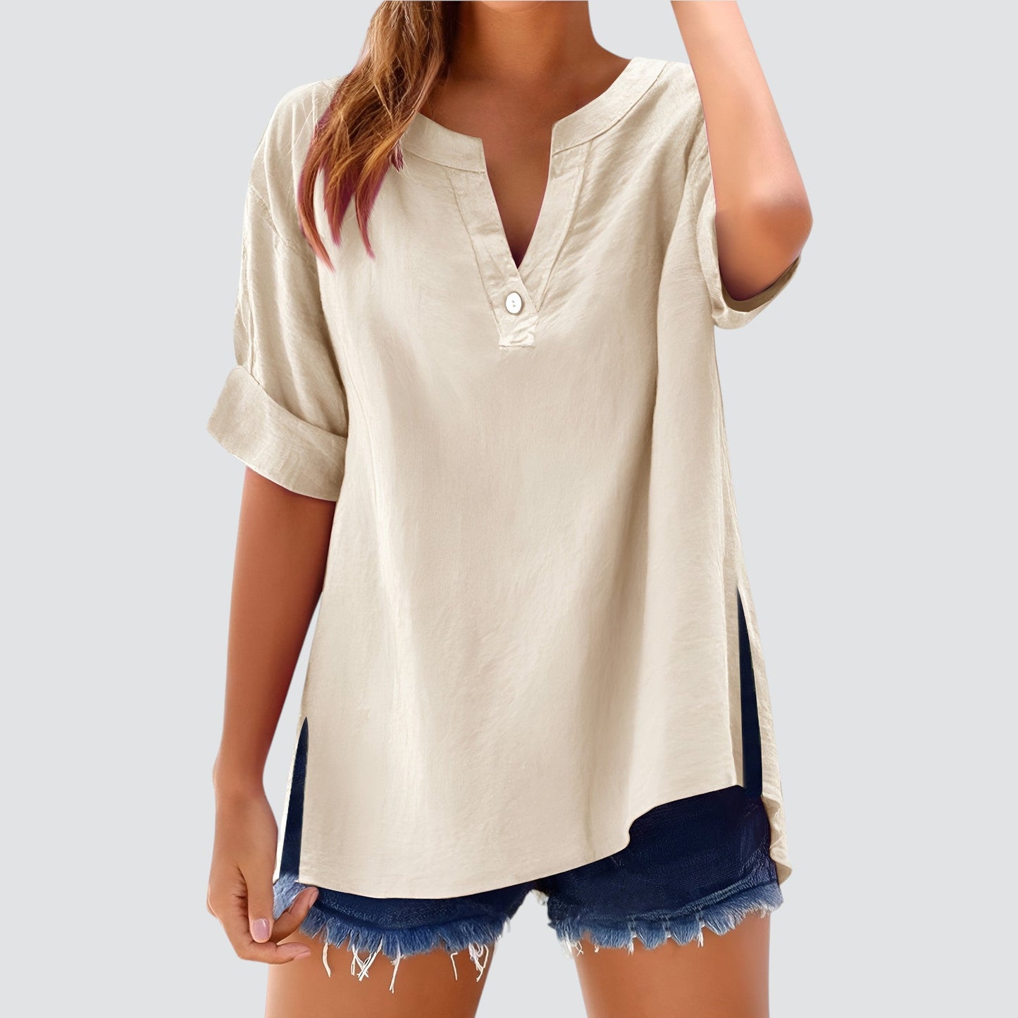 Lynor™ | Airy Linen Top – Effortless Comfort in Lightweight Style