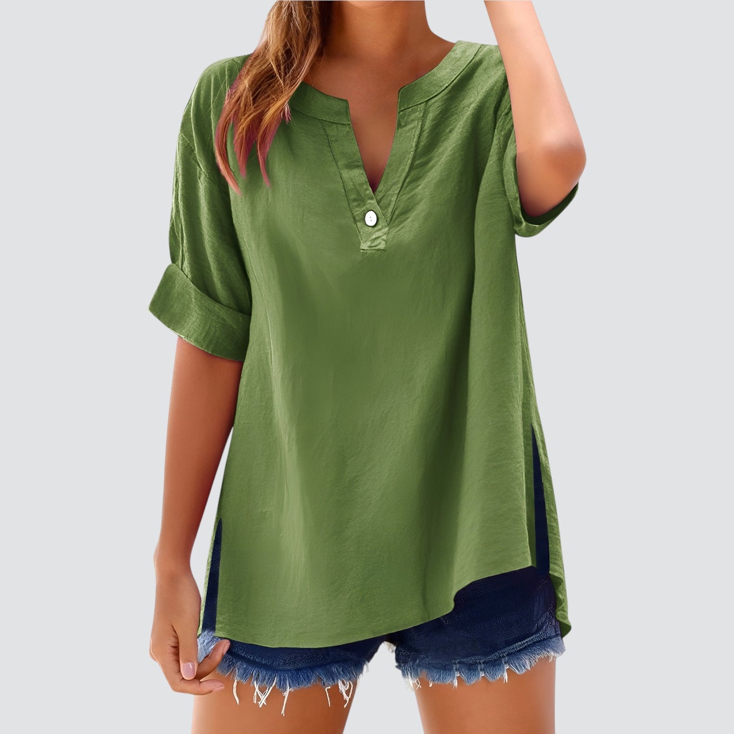 Lynor™ | Airy Linen Top – Effortless Comfort in Lightweight Style
