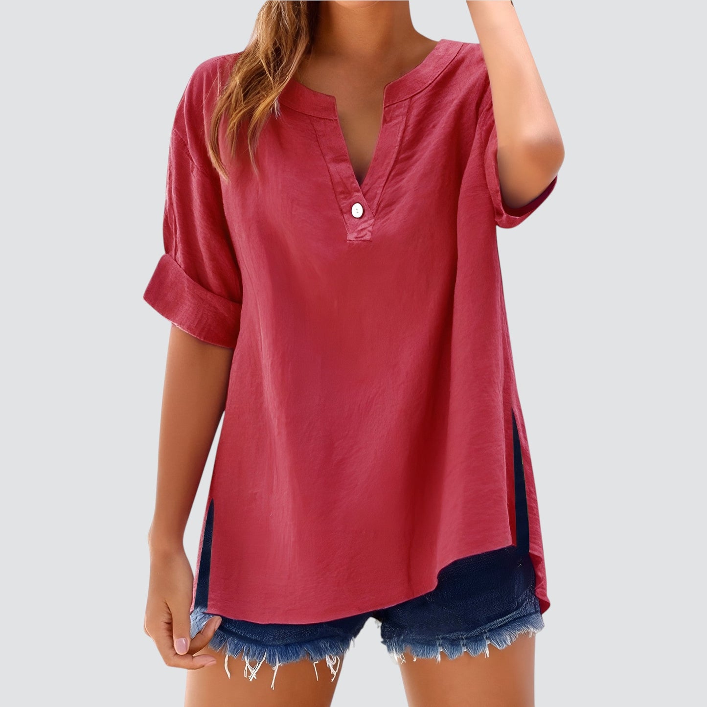 Lynor™ | Airy Linen Top – Effortless Comfort in Lightweight Style