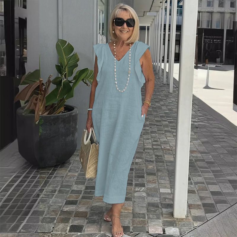 Lynor™ Santorini Dress – Breezy Elegance Inspired by the Islands