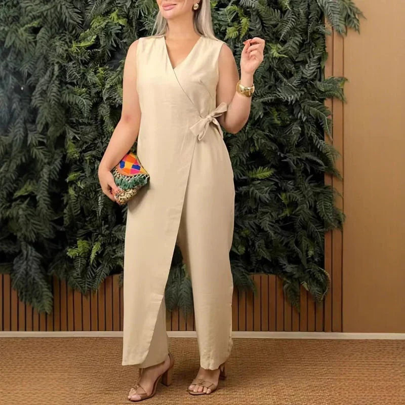 Lynor™ | Elegant V-Neck Jumpsuit