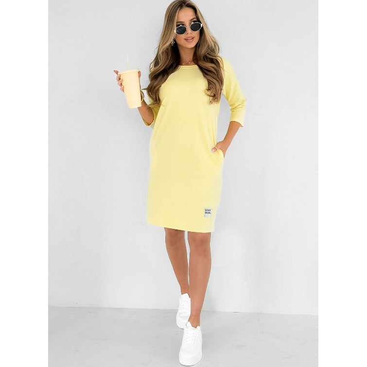Lynor™ | 3/4 Sleeve Dress with Pockets