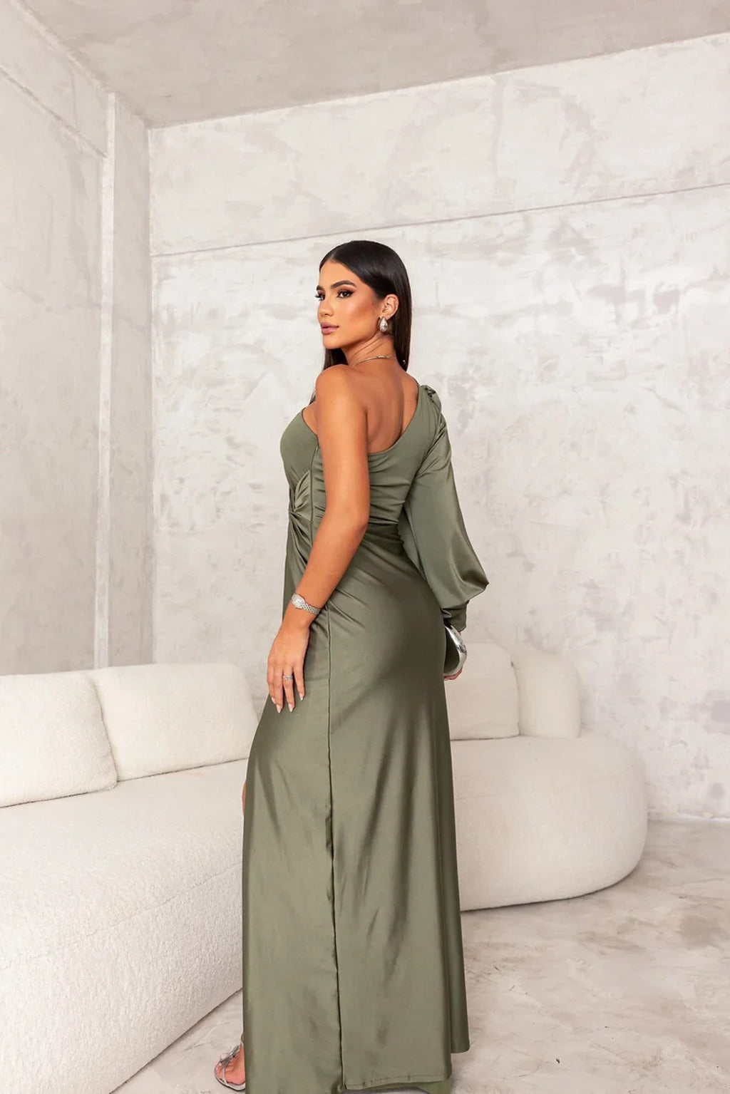 Lynor™ | One-Shoulder Dress – Stylish Elegance with a Modern Twist
