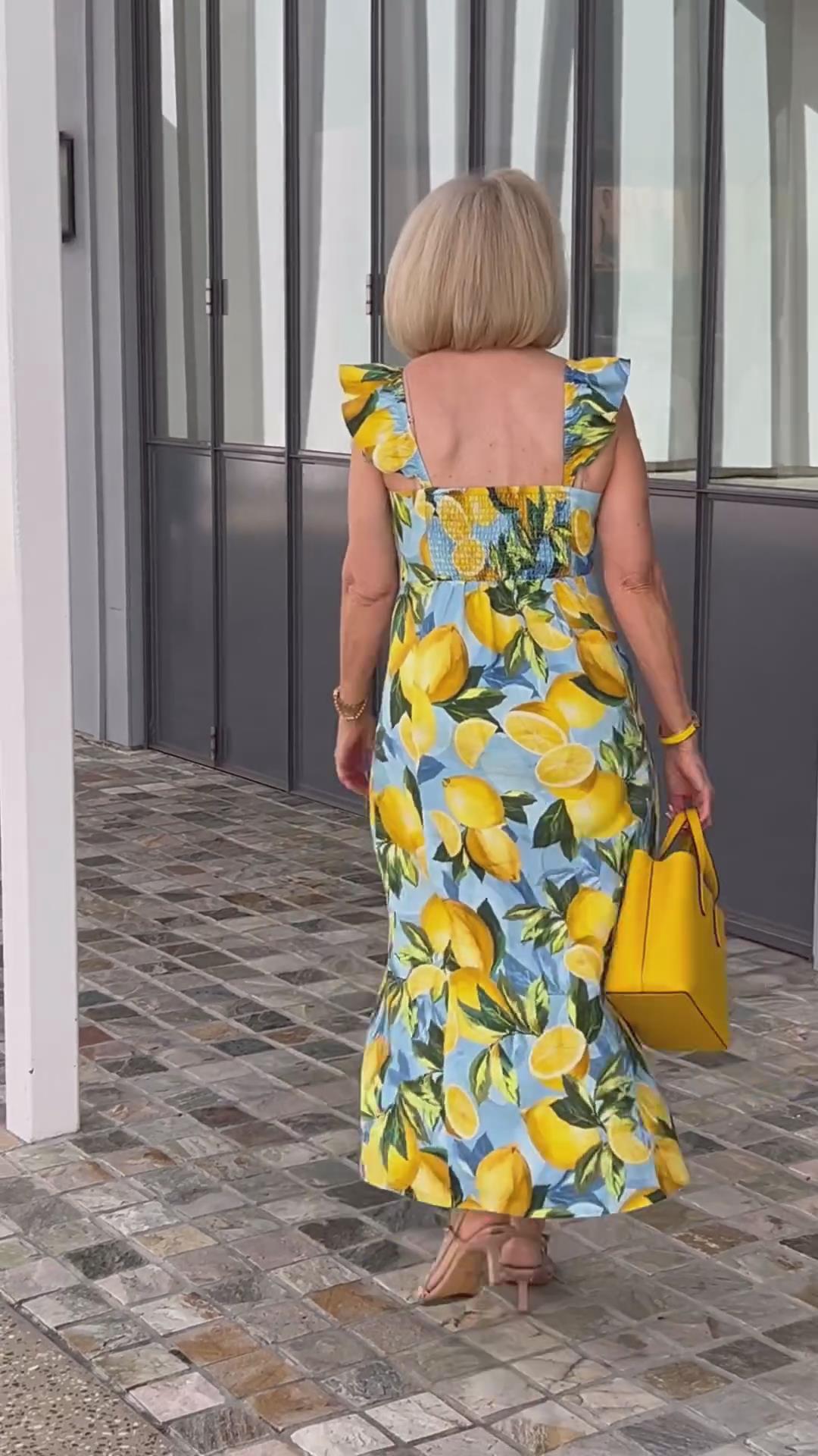 Lynor™ Limón – Summer Dress with Playful Lemon Print