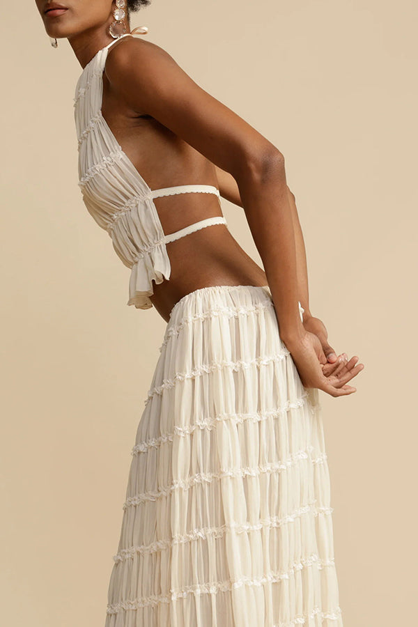 Lynor™ | Drawstring & Retro Charm Long Vintage Pleated Skirt