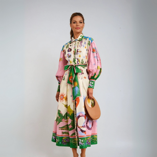 Lynor™ | Elegant Italian Maxi Dress – Effortless Sophistication with European Flair