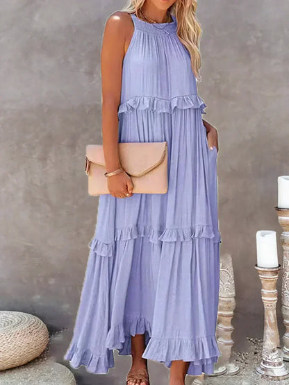 Lynor™ | Elegant Sleeveless Dress with Ruffles